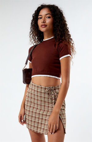 Knit Cropped Sweater Top image number 1