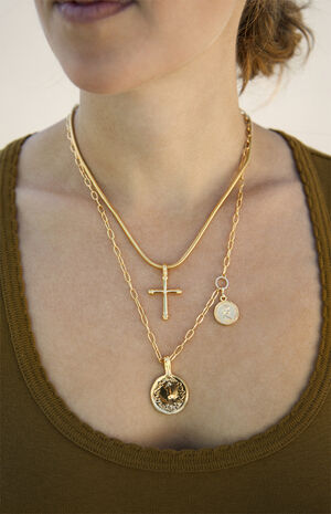 Keep The Faith Cross Necklace image number 2