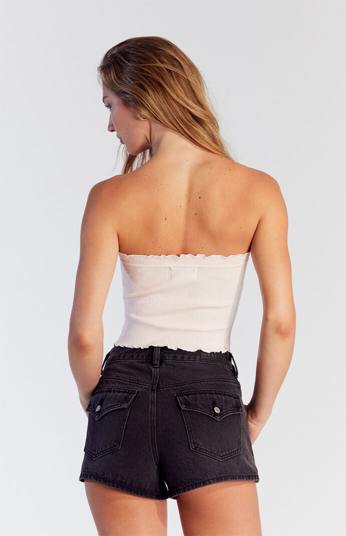 Pacsun Black Button Flap Denim Mom Shorts | PacSun Pacsun Black Button Flap Denim Mom Shorts | PacSun