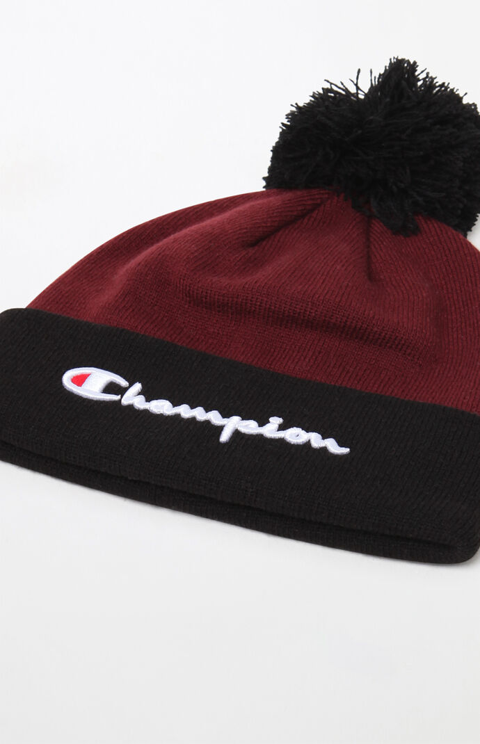 green champion beanie