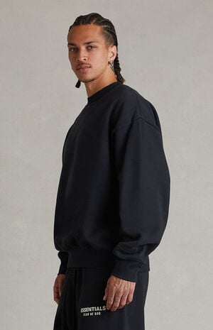 Vintage Black Classic Crew Neck Sweatshirt image number 3