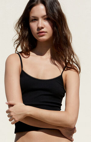 Francia Seamless Picot Tank Top image number 1