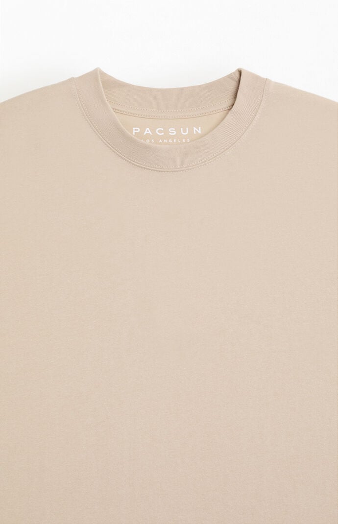 Pacsun Tan Premium Cropped T-Shirt
