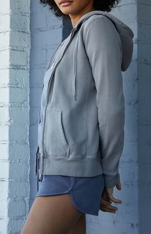 Light Gray Zip Up Hoodie image number 2