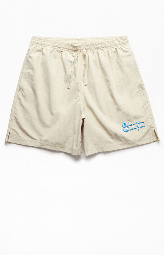 Khaki Stacked Nylon Ripstop Shorts 