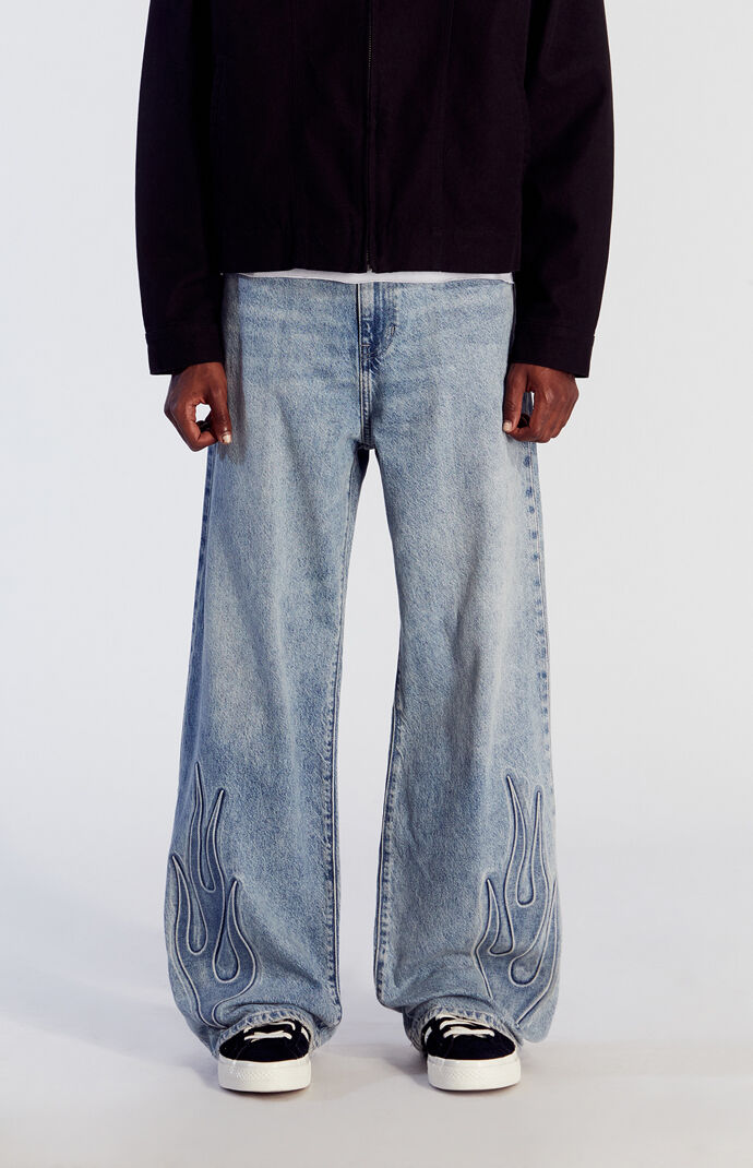 Pacsun Blake Extreme Baggy Jeans Flame Light Indigo | Pacsun