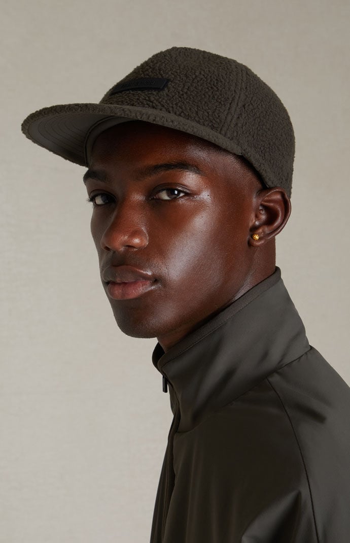 Fear of God Essentials Ink Polar Fleece Baseball Hat PacSun
