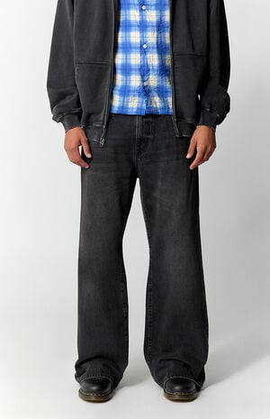 Bennet Baggy Flare Jeans Black image number 2