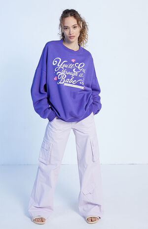 Tomorrow's A New Day Oversized Sweatshirt image number 2