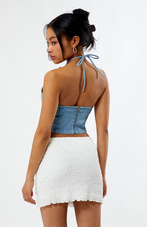 Scrunch Seamed Mini Skirt image number 4