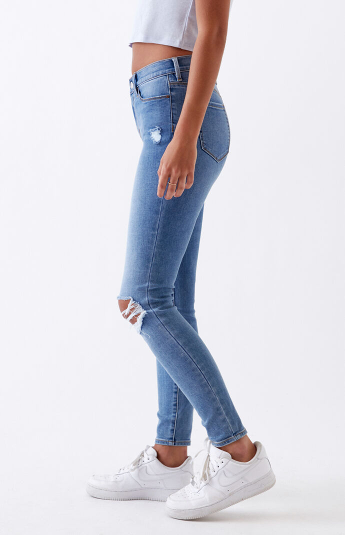Daily Blue High Waisted Jeggings