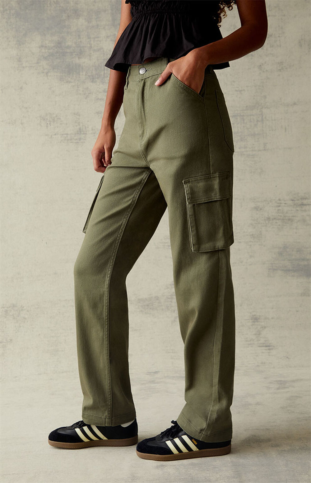 PacSun Olive Cargo Dad Pants PacSun
