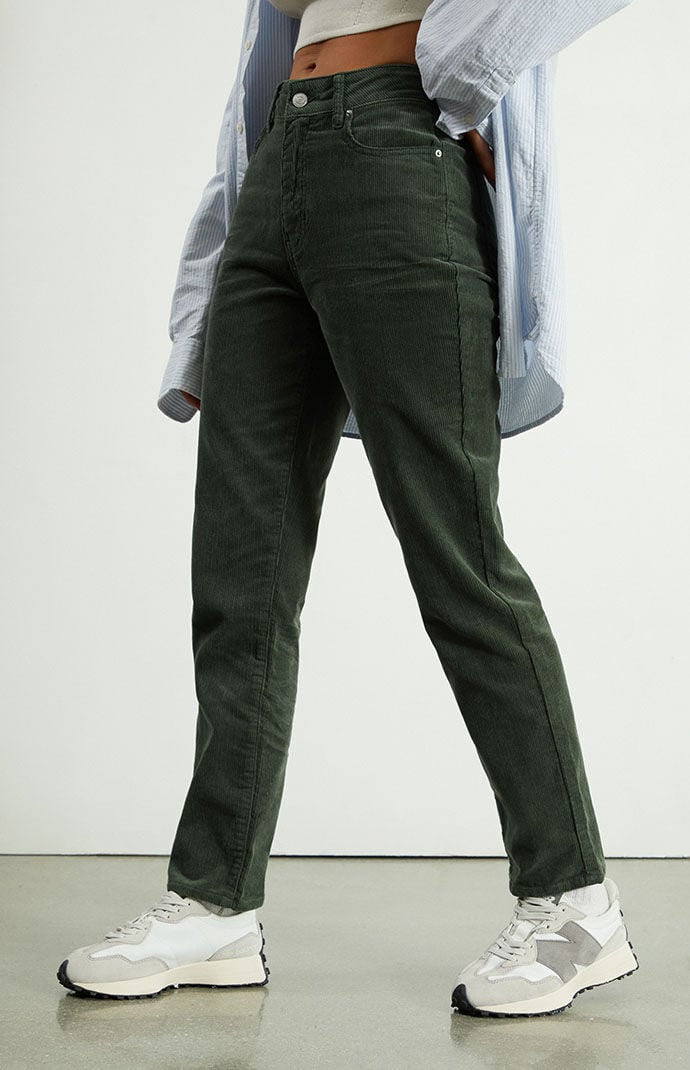 Mom jeans verde outlet