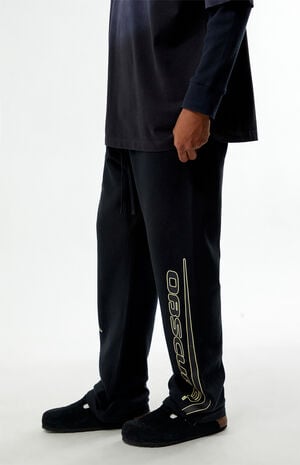Black Obscura Fleece Baggy Sweatpants image number 3