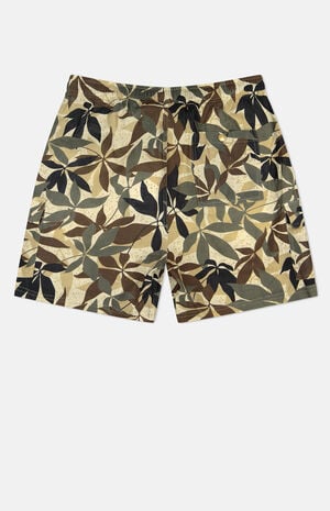 Olive Pachira Linen Utility Cargo Shorts image number 2