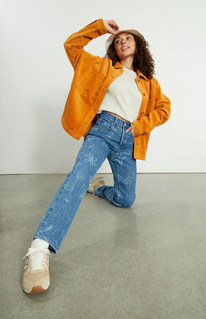 Eco Mixed Graphic Print&nbsp;Dad Jeans image number 1