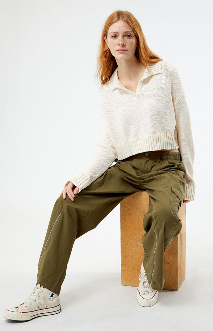 LA Hearts Callie Collared Sweater