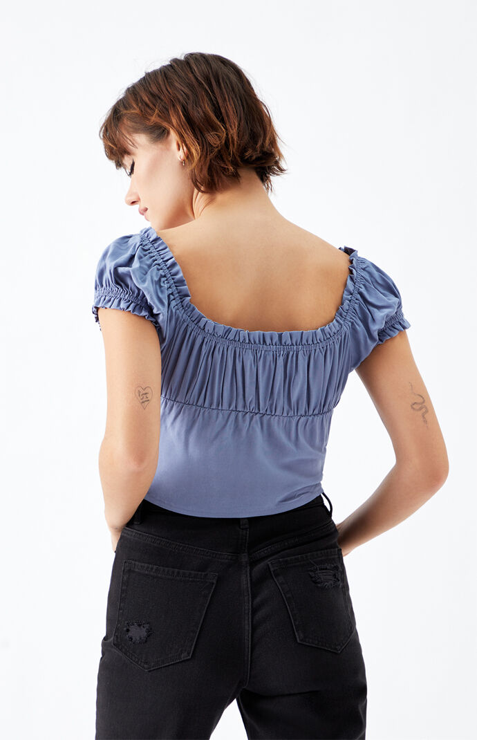 Tie Front Bustier Top