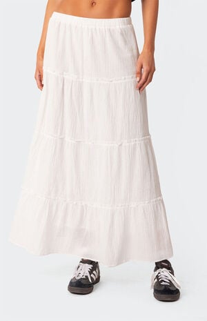 Charlotte Tiered Maxi Skirt Charlotte Tiered Maxi Skirt image number 2