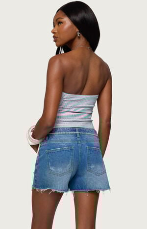 Veranda Textured Striped Tube Top image number 3