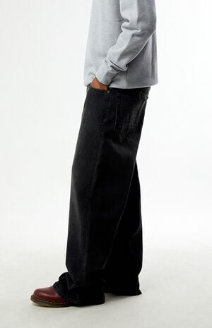 Blake Extreme Baggy Jeans Plaid Washed Dark Gray image number 3