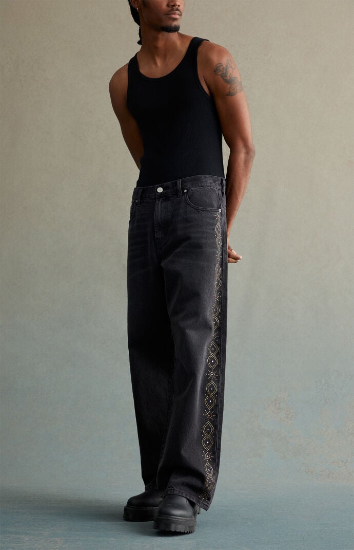 L Noremid RIGIT SUPER BAGGY DENIM ブラック RIGIT SUPER BAGGY DENIM -Navy- | NOREMID