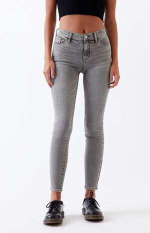 Gray High Waisted Jeggings Gray High Waisted Jeggings image number null