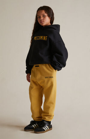 Kids Black Heavy Fleece Hoodie image number 6