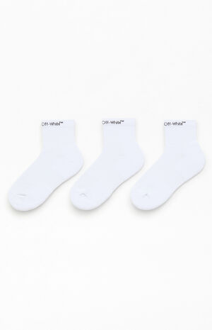 3 Pack Horizontal Quarter Crew Socks image number 2