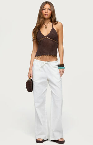 Jenn Beaded Crochet Top image number 5