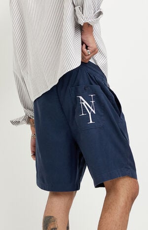 NY Embroidered Russel Volley Shorts image number 5