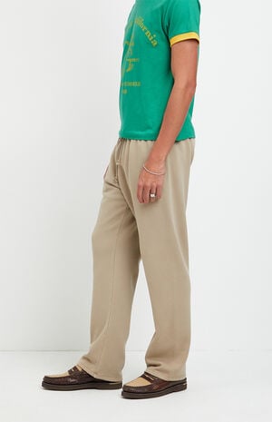Tan Johnny Fleece Straight Sweatpants image number 3