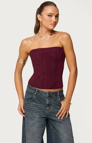 Reed Sheer Mesh Corset image number 1