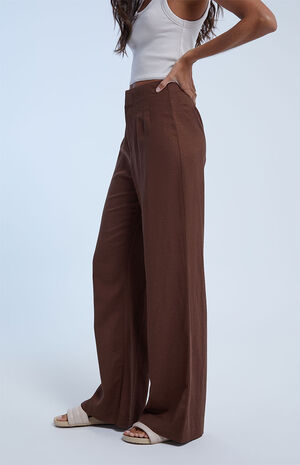Linen Wide Leg Trousers image number 3