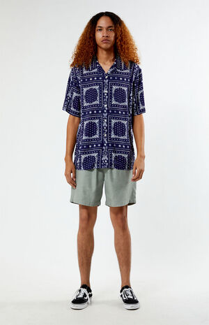 Blue Paisley Camp Shirt image number 4