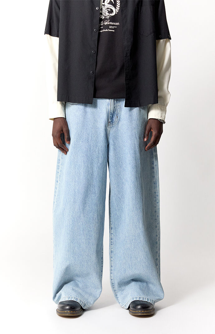Pacsun Ryder Ultra Baggy Jeans Light Blue