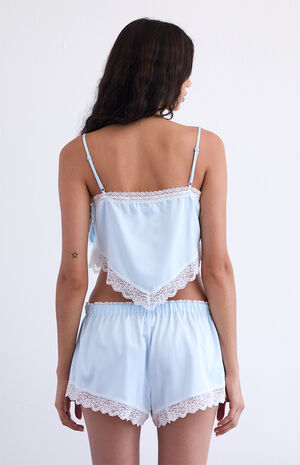 Pointed Lace Pajama Tank Top image number 4