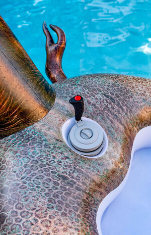 Tube Runner Motorized T-Rex Pool Float image number 2