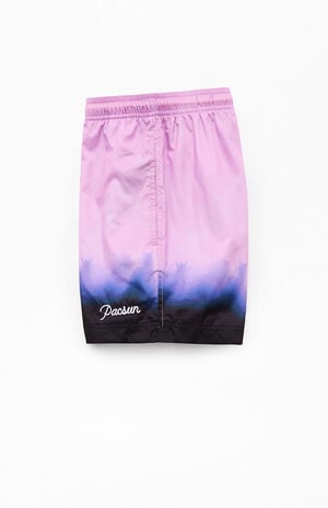 Purple Stampede 4.5" Volley Swim Trunks image number 3