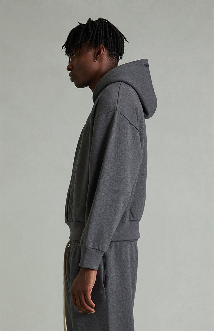 Fear of God ESSENTIALS Charcoal Heather Embossed Classic Hoodie