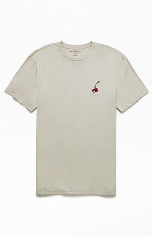 Cherries Embroidered T-Shirt image number 1