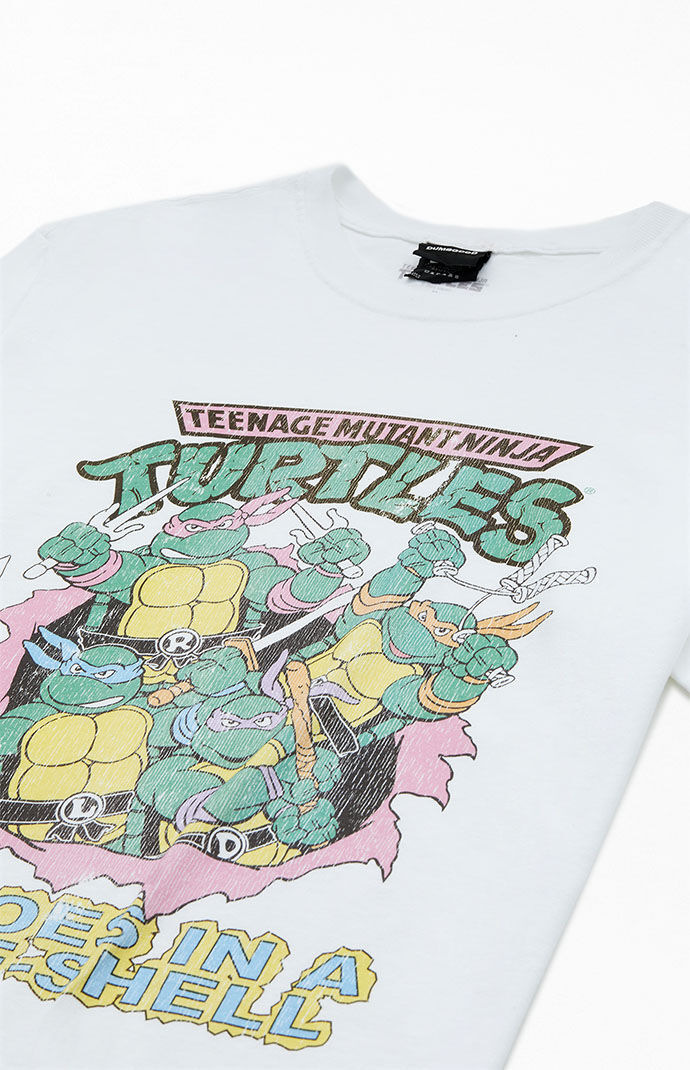 boohoo MAN★半袖 Teenage Mutant Ninja Turtles Tシャツ★白★ Teenage Mutant Ninja Turtles: Ninja Turtles Men's T-Shirt