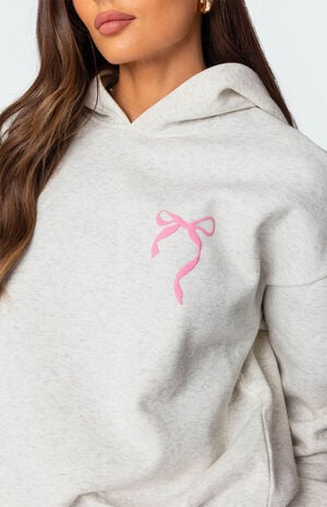 Sasha Bow Detail Hoodie image number 4