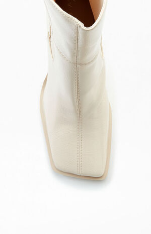 Women's Cream Lauren Boots image number 5