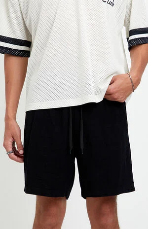 Black Linen Shorts image number 5