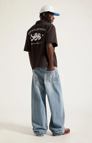 Blake Extreme Baggy Jeans Light Indigo image number 6
