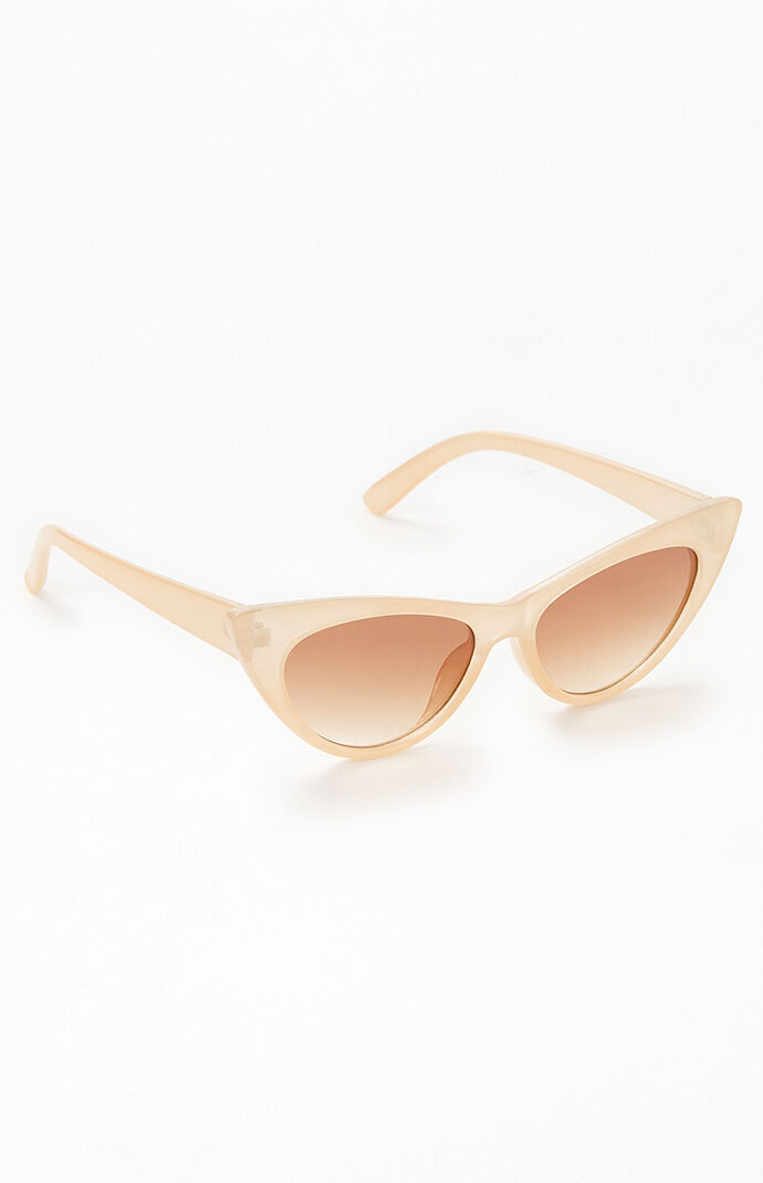 Cream Cat Eye Sunglasses