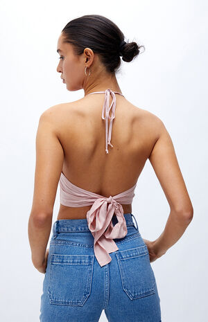 Bustier Handkerchief Cami Halter Top image number 3