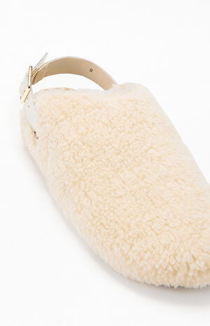 Women's Buckle Up Fur Clogs image number 6