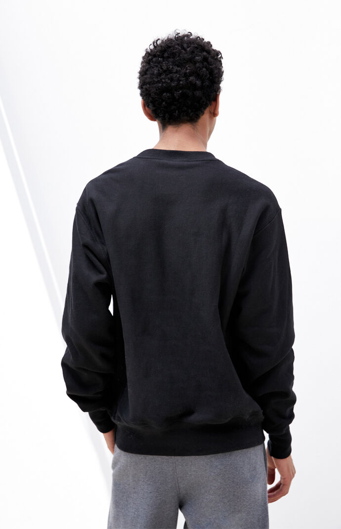 Reverse Weave Left Chest Crew Neck Sweatshirt